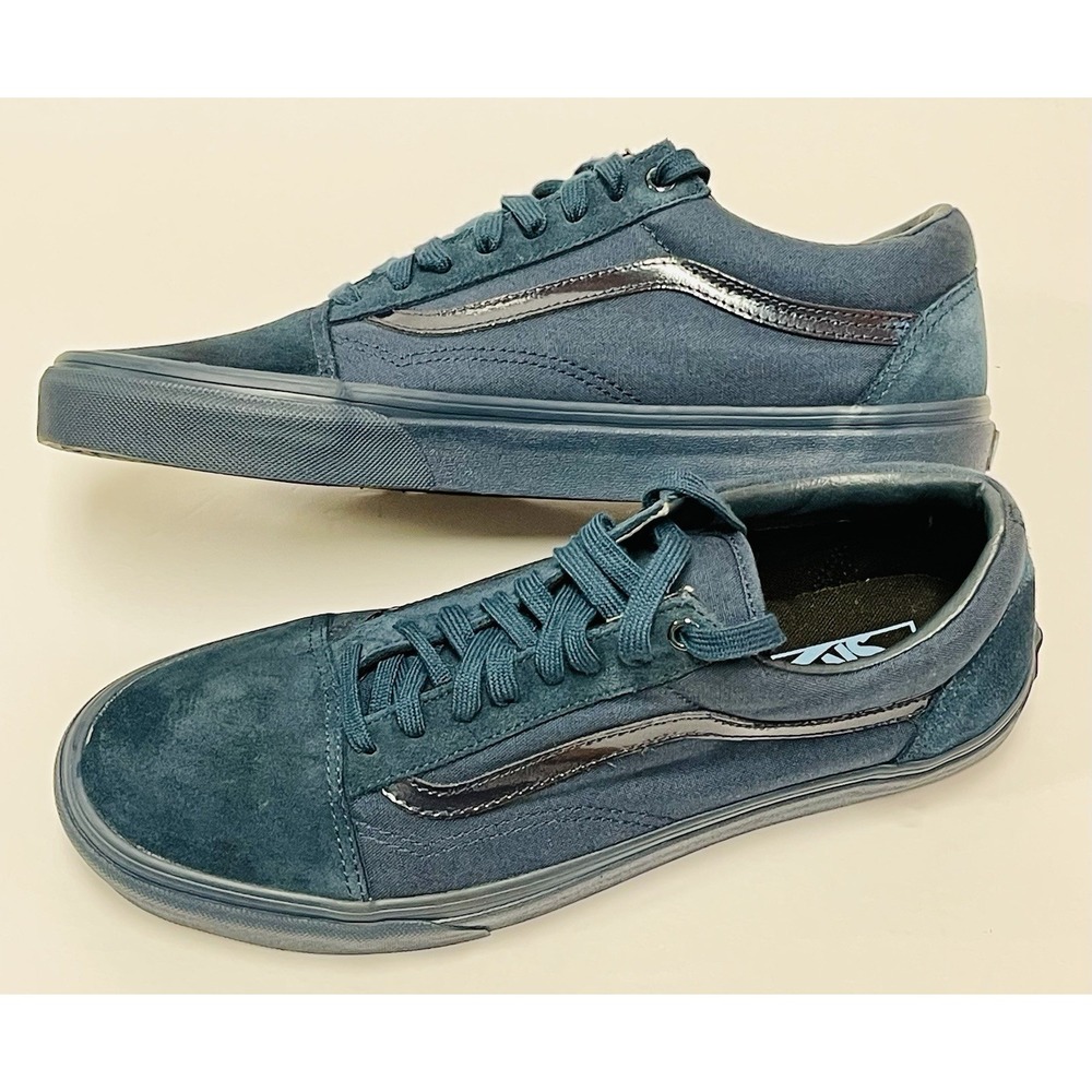 Vans Old Skool Mono Dark Teal Classic Low Top Sneakers VN0A38G1QKD Size 11